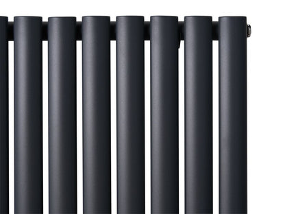 Eden Teppra 1200W Electric Column Radiator in Anthracite with Smart WiFi Control, 600 x 1080mm