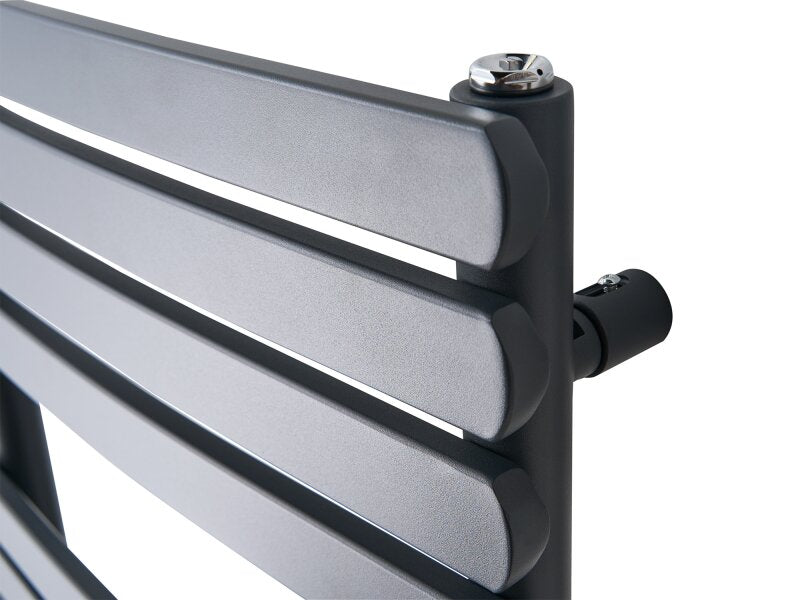Eden Rovente 1200W Electric Towel Radiator in Anthracite with Smart WiFi Control, 1200 x 500mm
