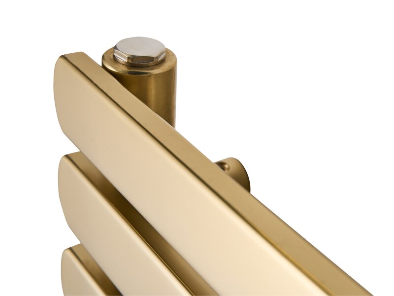 Eden Rovente 1200W Electric Towel Radiator in Brushed Brass with Smart WiFi Control, 1200 x 500mm