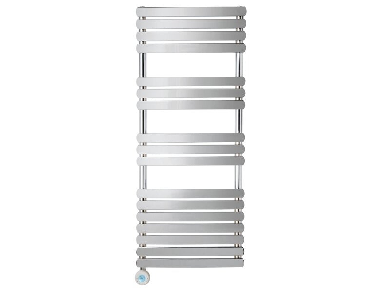 Eden Rovente 1200W Electric Towel Radiator in Chrome with Smart WiFi Control, 1200 x 500mm