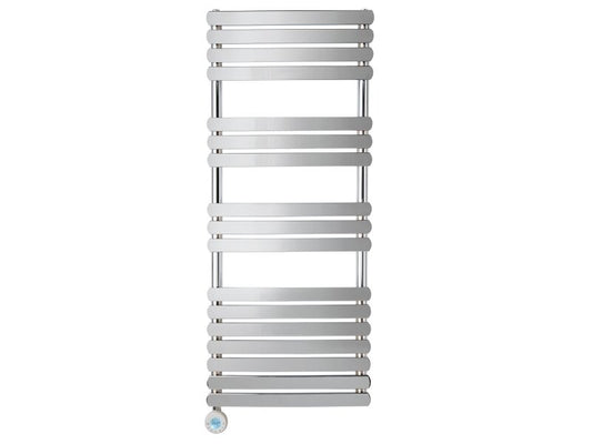 Eden Rovente 1200W Electric Towel Radiator in Chrome with Smart WiFi Control, 1200 x 500mm
