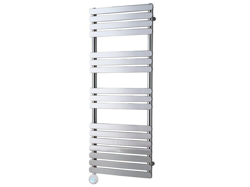 Eden Rovente 1200W Electric Towel Radiator in Chrome with Smart WiFi Control, 1200 x 500mm