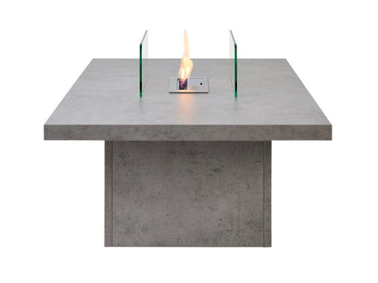 Acantha Castellon Bio Ethanol Coffee Table in Concrete Effect