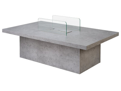 Acantha Castellon Bio Ethanol Coffee Table in Concrete Effect