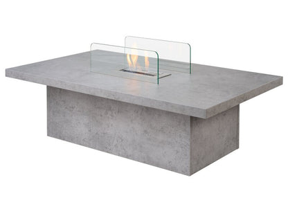 Acantha Castellon Bio Ethanol Coffee Table in Concrete Effect