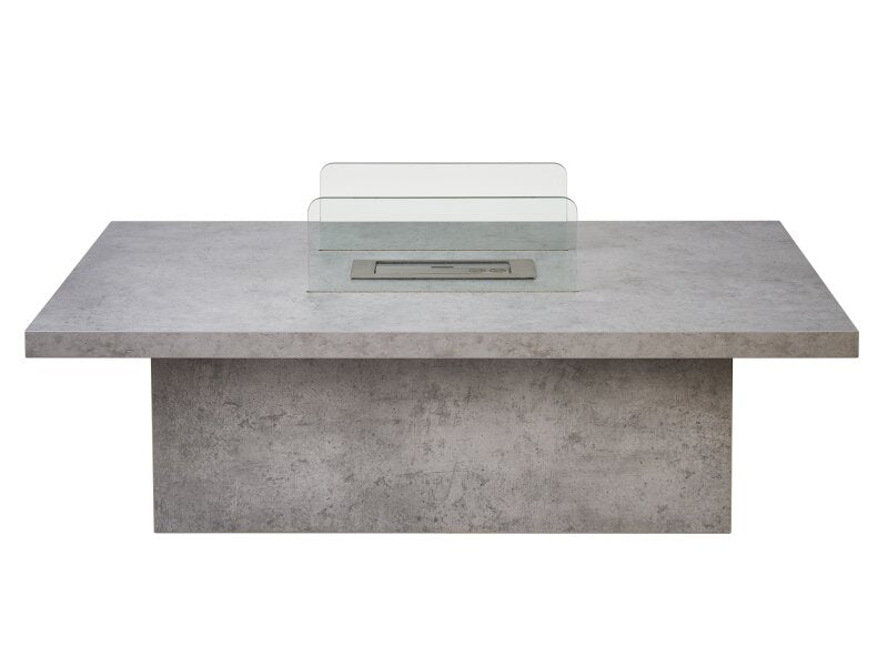 Acantha Castellon Bio Ethanol Coffee Table in Concrete Effect