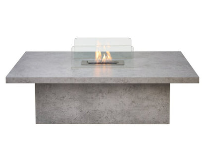 Acantha Castellon Bio Ethanol Coffee Table in Concrete Effect
