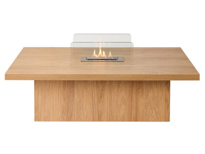 Acantha Castellon Bio Ethanol Coffee Table in Oak Effect