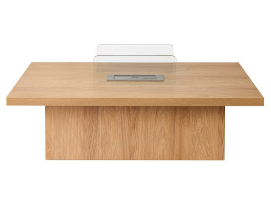 Acantha Castellon Bio Ethanol Coffee Table in Oak Effect