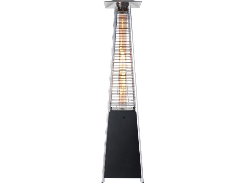 Field & Flame Alder Pyramid Patio Gas Heater in Black