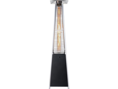 Field & Flame Alder Pyramid Patio Gas Heater in Black