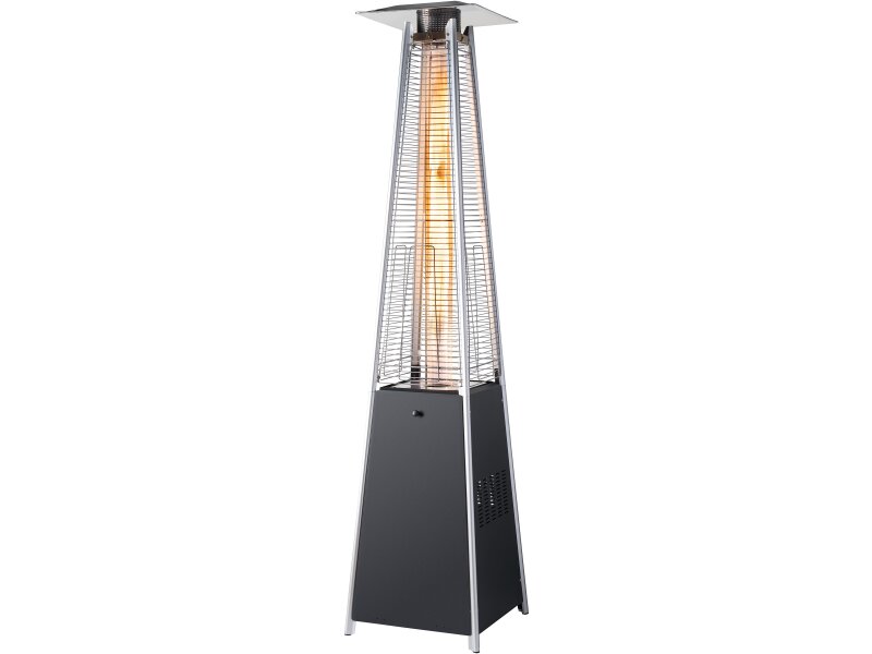 Field & Flame Alder Pyramid Patio Gas Heater in Black