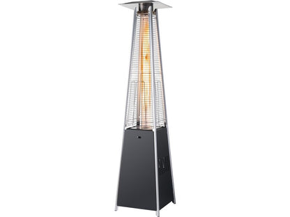 Field & Flame Alder Pyramid Patio Gas Heater in Black