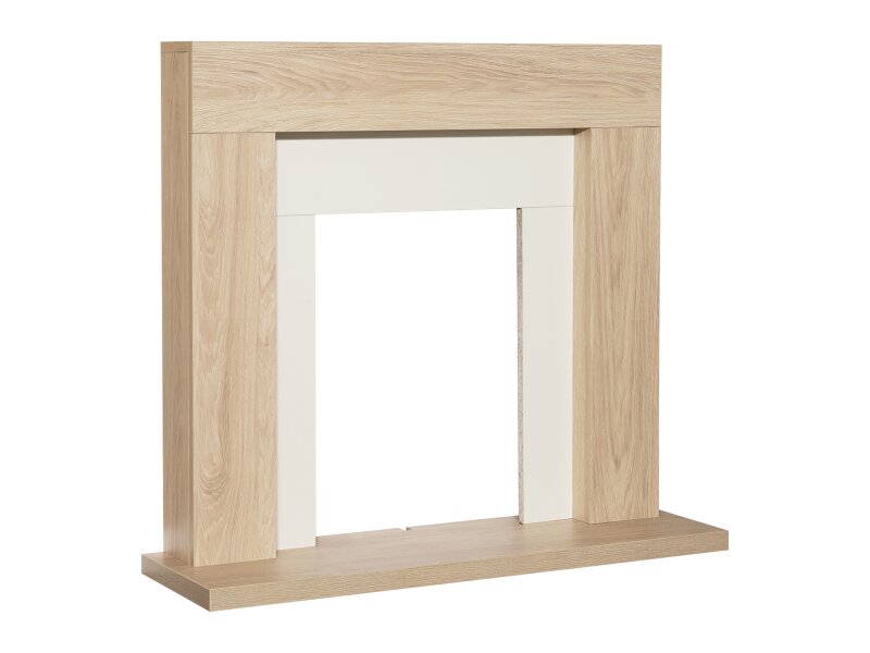 Adam Malmo Fireplace Oak & Black/Cream, 39"