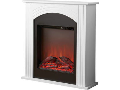 Sureflame Henlow Electric Fireplace Suite in White, 27 Inch