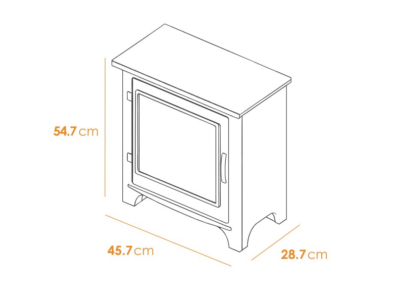 Acantha Halo Electric Stove in Cream