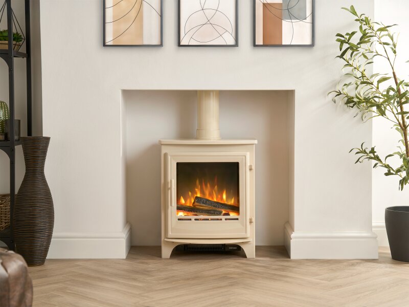Acantha Halo Electric Stove in Cream