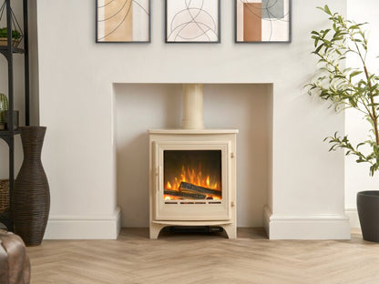 Acantha Halo Electric Stove in Cream