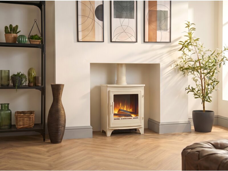 Acantha Halo Electric Stove in Cream