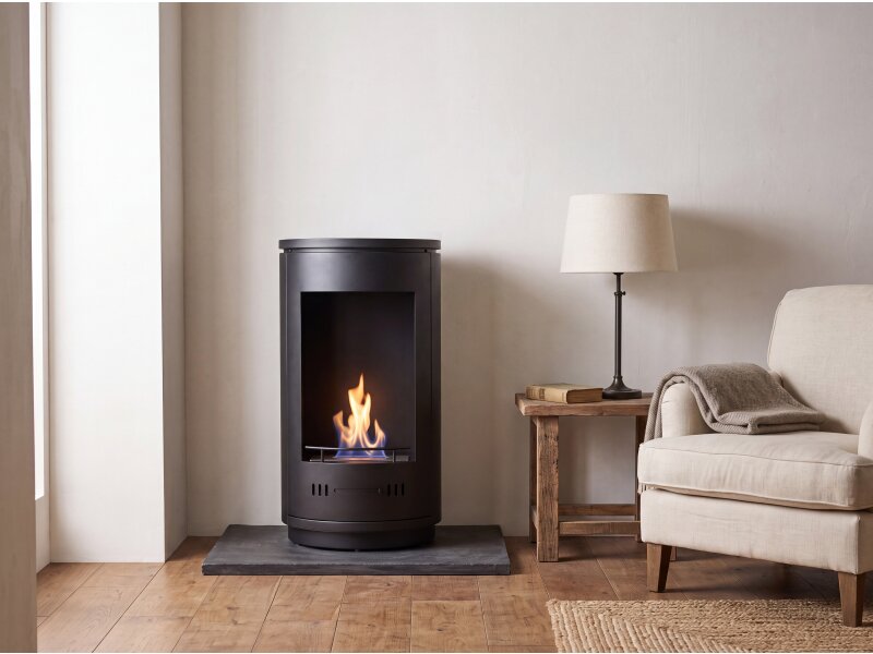 Sureflame Barila Bio Ethanol Stove in Matte Black