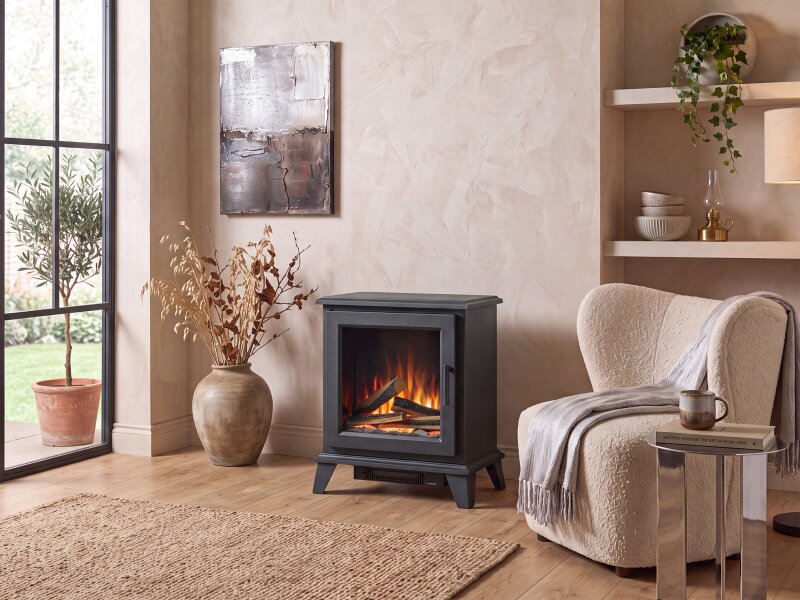 Acantha Lumen Electric Stove in Black