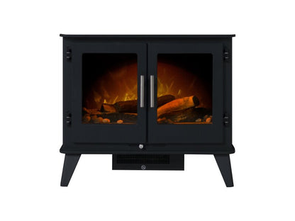 Acantha Adana Electric Stove in Charcoal Grey