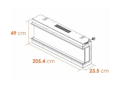 Acantha Aspire 200 Panoramic Media Wall Electric Fire