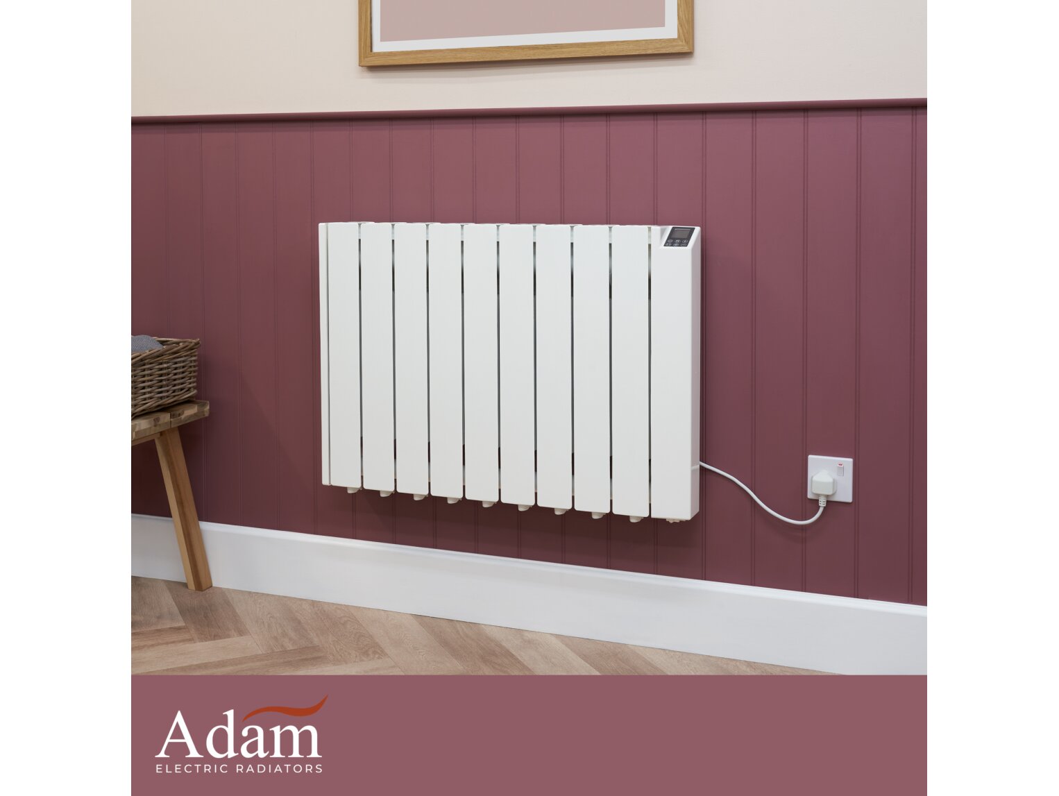 Adam Alba Radiator Adam Alba Oil-Filled 1500W Electric Radiator in White 10578 – Fireplace ...