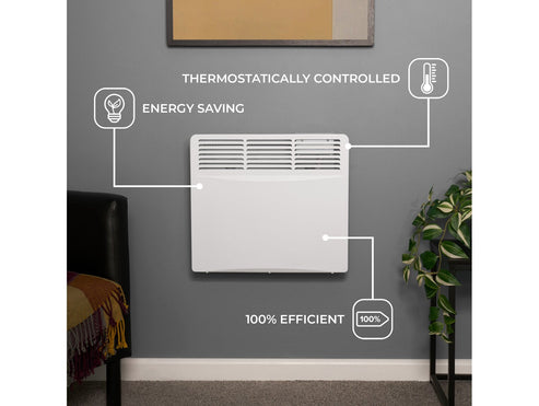 Adam Amba 1000W Electric Radiator in White - 10509 – Fireplace Factory ...