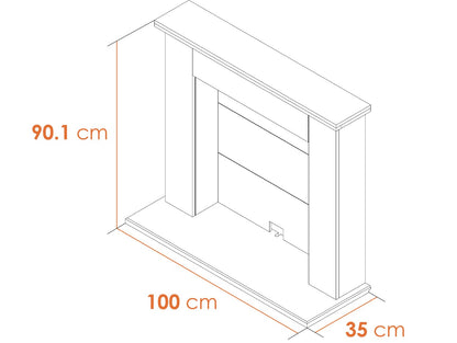 Adam Chester Stove Fireplace Dimensions