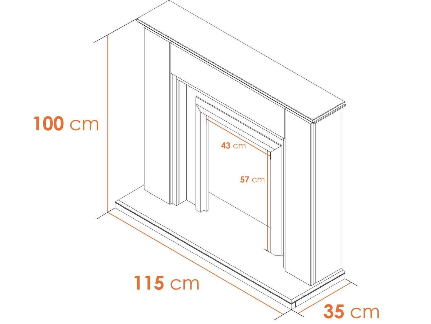 Adam Greenwich Fireplace Dimensions