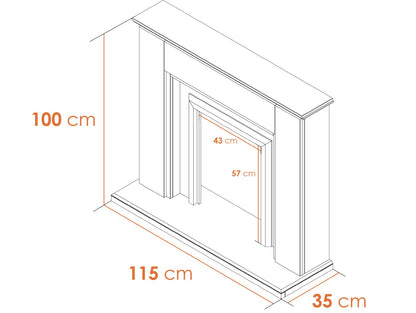 Adam Greenwich Fireplace Dimensions