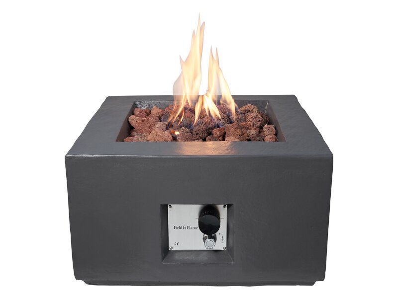 Field & Flame Aster Gas Fire Pit in Grey