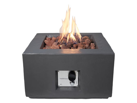 Field & Flame Aster Gas Fire Pit in Grey