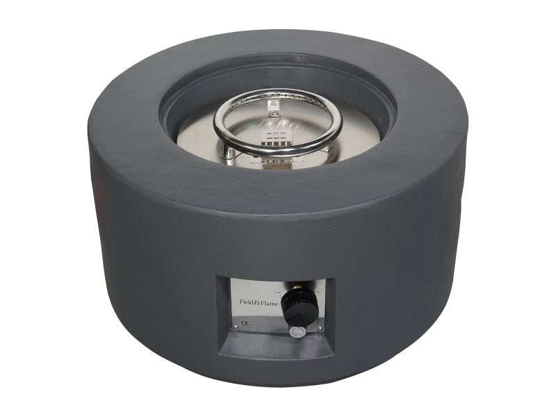 Field & Flame Canna Gas Fire Pit in Charcoal Grey