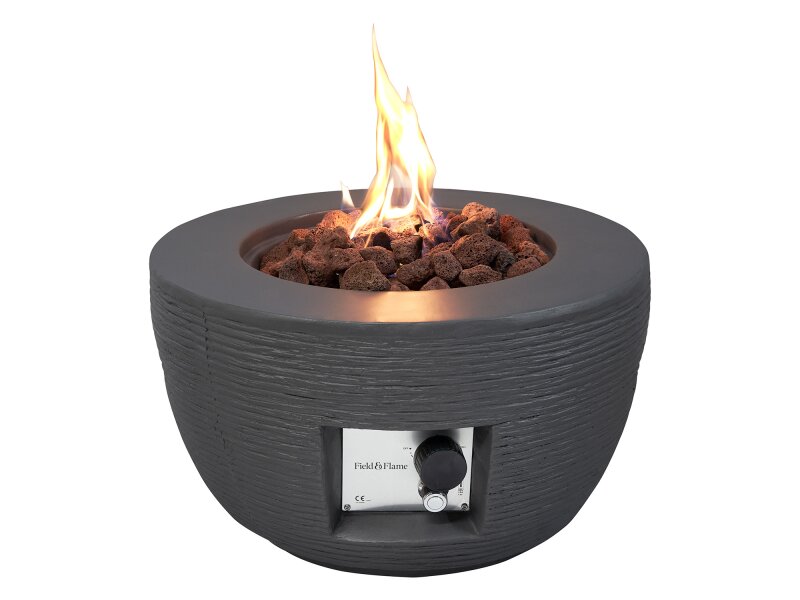 Field & Flame Marilla Gas Fire Pit in Grey