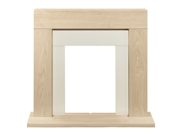 Adam Malmo Fireplace Oak & Black/Cream, 39"