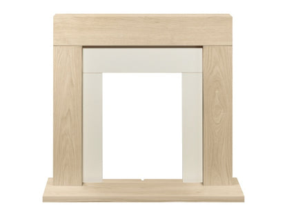Adam Malmo Fireplace Oak & Black/Cream, 39"