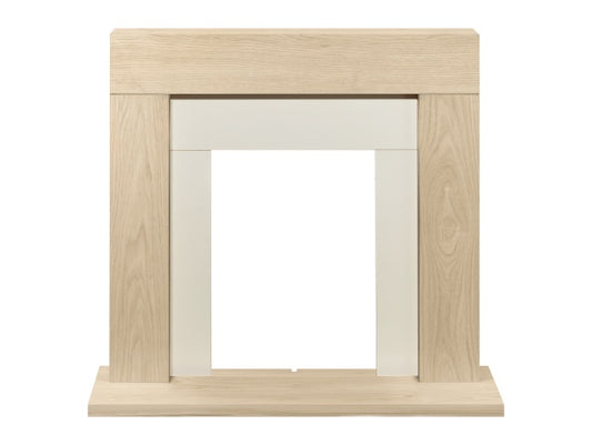 Adam Malmo Fireplace Oak & Black/Cream, 39"