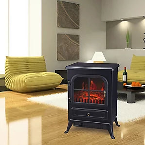 Akershus Traditional 1.85kW Cast iron effect Electric Stove