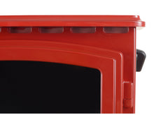 Load image into Gallery viewer, Adam Aviemore Electric Stove Red Enamel + Angled Stove Pipe
