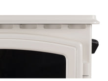 Load image into Gallery viewer, Adam Aviemore Electric Stove Cream Enamel + Angled Stove Pipe

