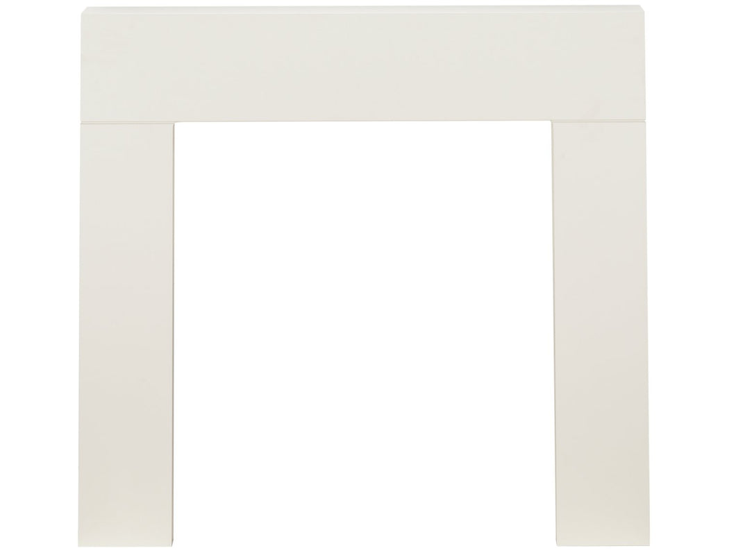 Adam Miami Mantelpiece in Pure White, 46 Inch
