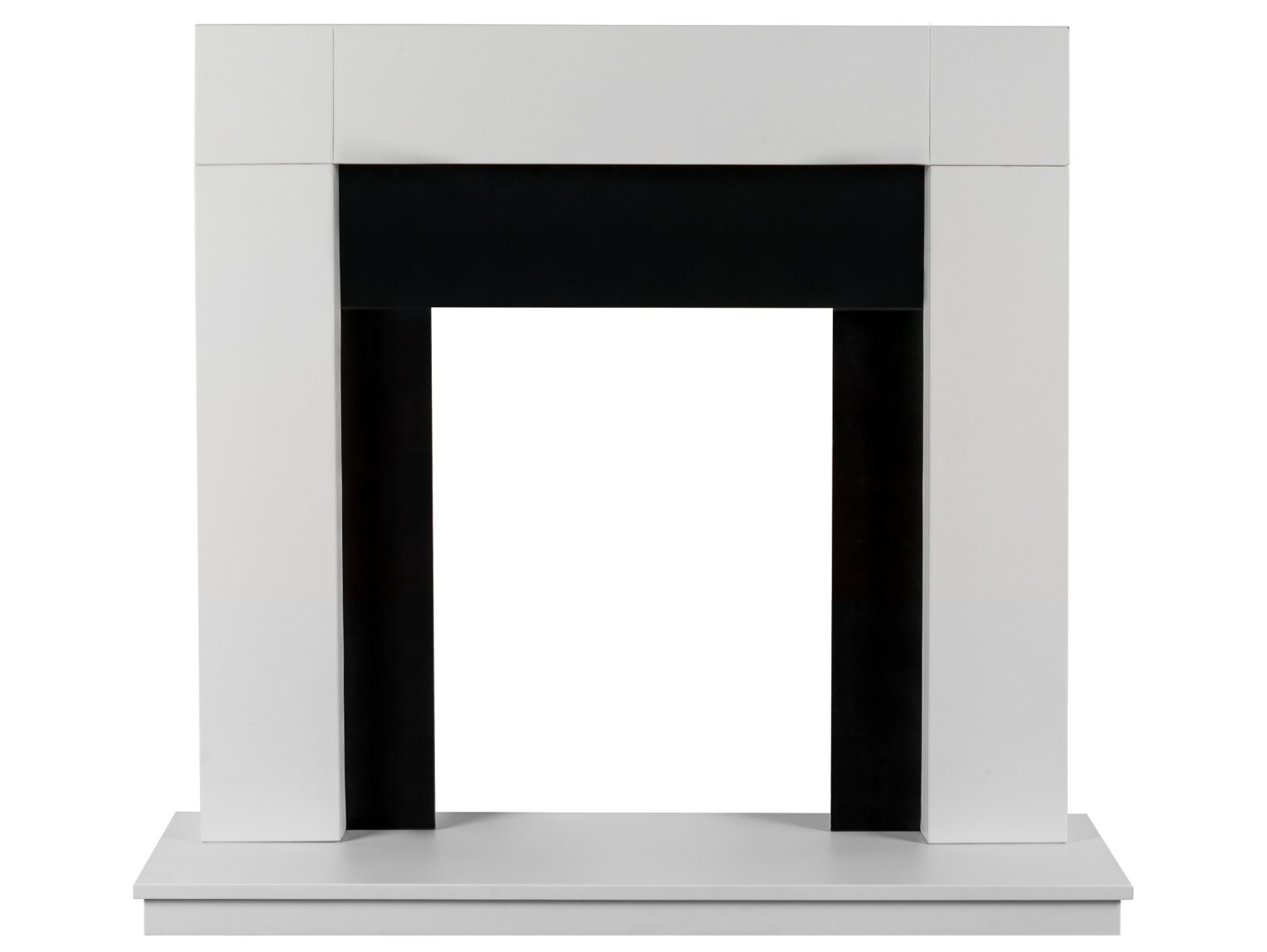 Adam Malmo Fireplace Pure White & Black/Pure White, 39
