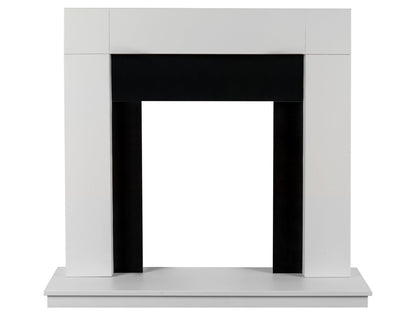 Adam Malmo Fireplace Pure White & Black/Pure White, 39"
