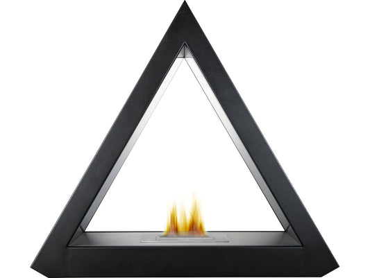 The Geo Bio Ethanol Fireplace Suite in Black, 39 Inch