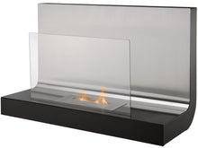 Load image into Gallery viewer, The Crescent Wall Mounted Bio Ethanol Fire in Stainless Steel, 31 Inch
