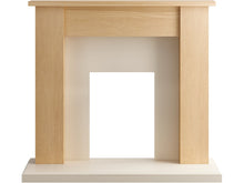 Load image into Gallery viewer, Adam New England Fireplace in Oak, 48 Inch
