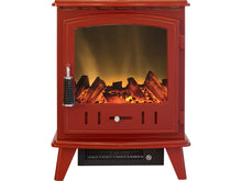 Load image into Gallery viewer, Adam Aviemore Electric Stove in Red Enamel
