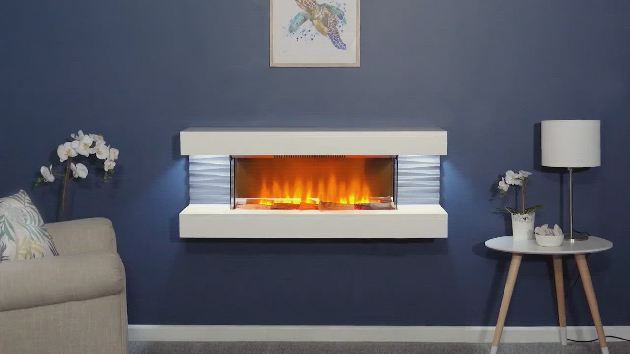 Sureflame WM-9332 Electric Wall Mounted Fire